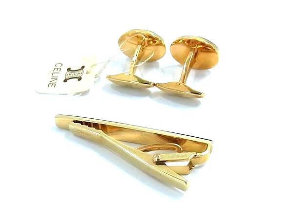 【正規品】CELINE/セリーヌ カフリンクス/ネクタイピン/カフスボタン □美品□ CELINE セリーヌ カフリンクス カフスボタン ネクタイピン