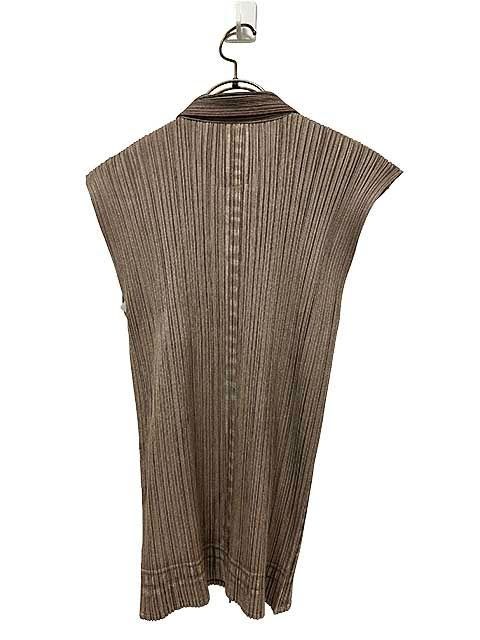 PLEATS PLEASE プリーツプリーズ トップス ブラウス ノースリーブ サイズ4 レディース＿S14＿＿セルモアから ＿s-0105-r14