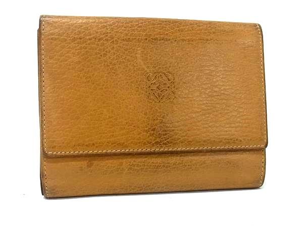 LOEWE ロエベ アナグラム レザー 二つ折り 財布 ウォレット 札入れ