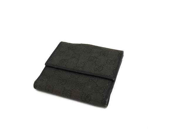 GUCCI グッチ 101603 ホースビット GG柄 GGキャンバス×レザー 二つ折り