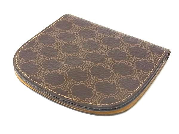 CELINE セリーヌ マカダム柄 PVC×レザー コインケース コインパース