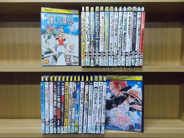 DVD ONE PIECE ワンピース FILM RED 映画連動特別編 ロマンスドーン スタンピード 前日譚 他 計32本セット ケース無し発送 ZX951