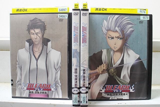 DVD BLEACH ブリーチ 破面・空座決戦篇 全4巻 ※ケース無し発送