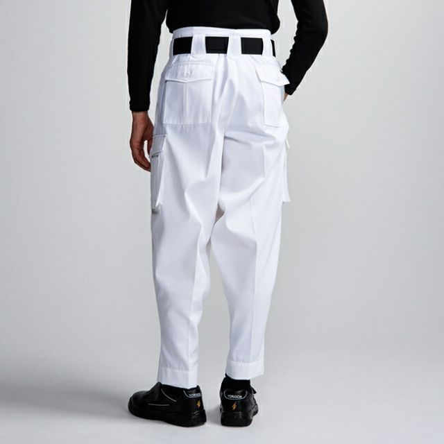 DARKPARK ダメージ加工 カーゴパンツ ホワイト DARKPARK ダメージ加工 カーゴパンツ ホワイト