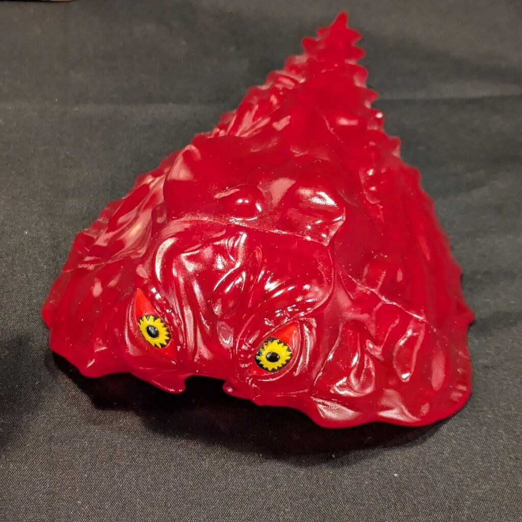 マルサン 世紀の大怪獣 ヘドラ 350 C-Type&Baby&Flying Set レッド成型