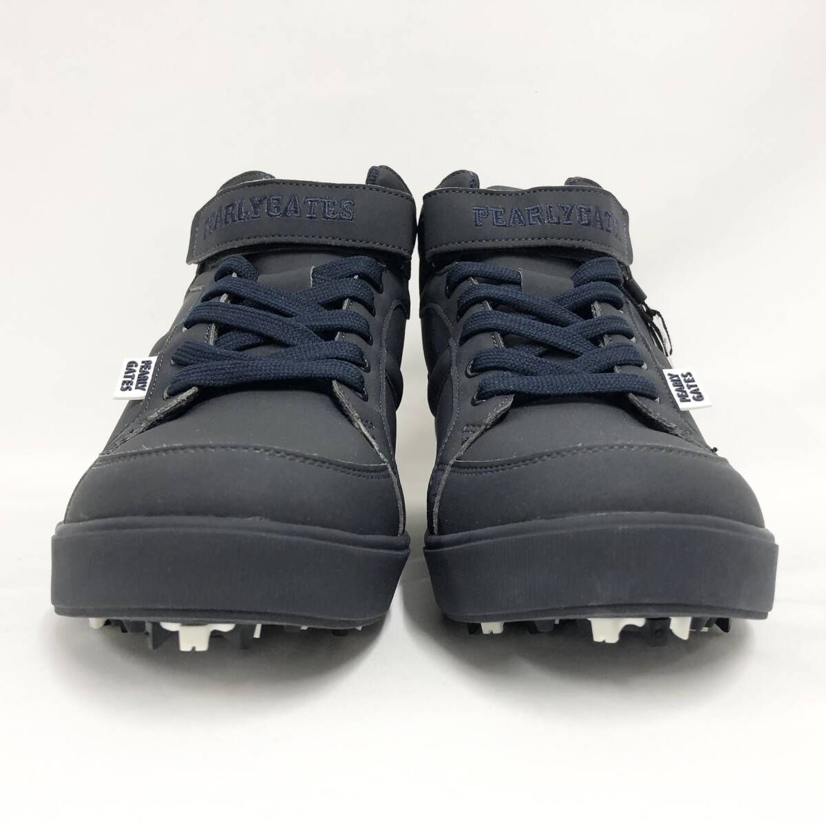 新品 未使用 パーリーゲイツ ミドルカット ゴルフシューズ ネイビー