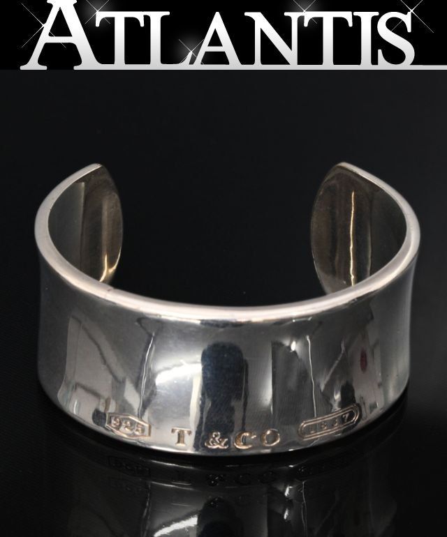 ティファニー TIFFANY-CO. 1837 ワイドカフ バングル ブレスレット SV925 72260