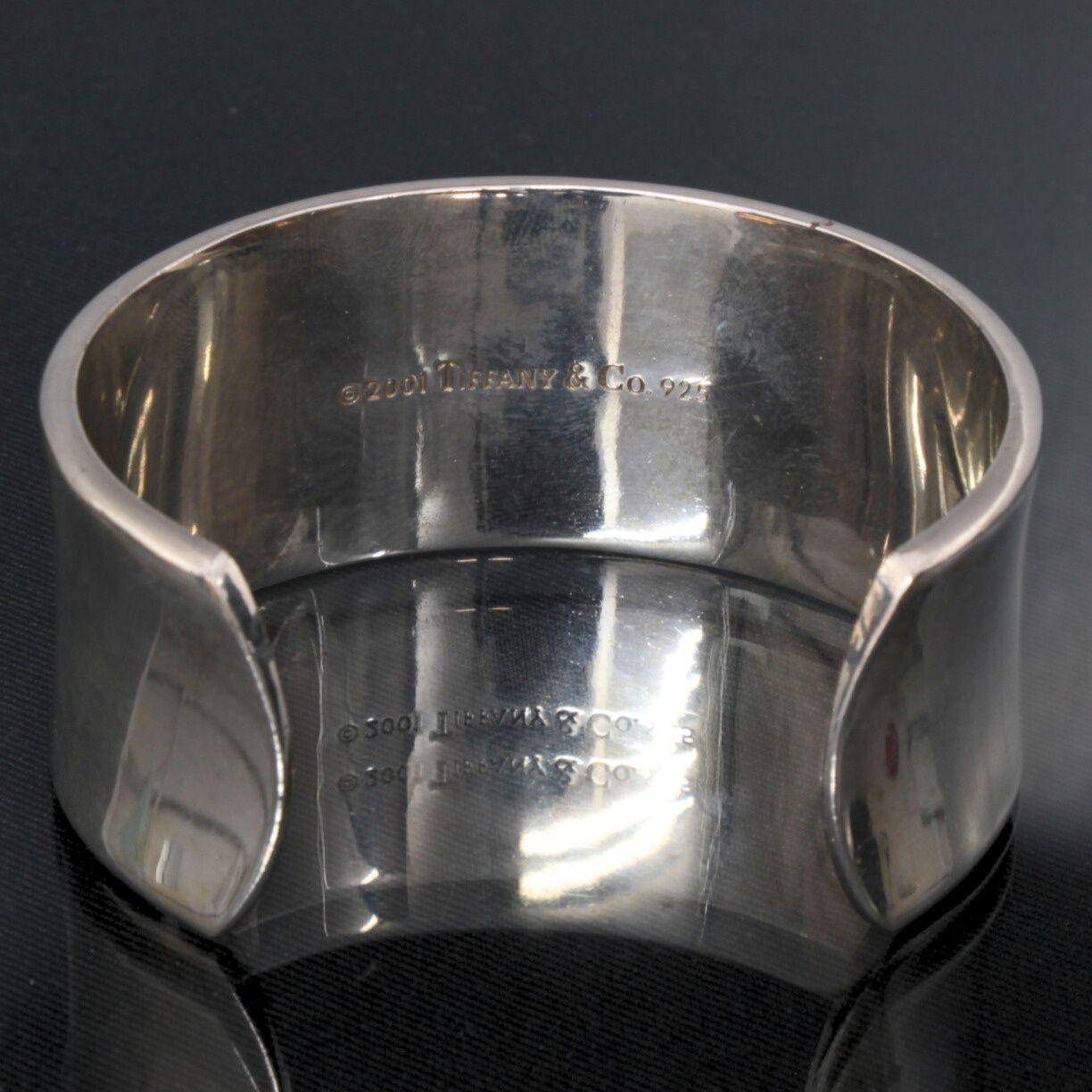 ティファニー TIFFANY-CO. 1837 ワイドカフ バングル ブレスレット SV 925 72260