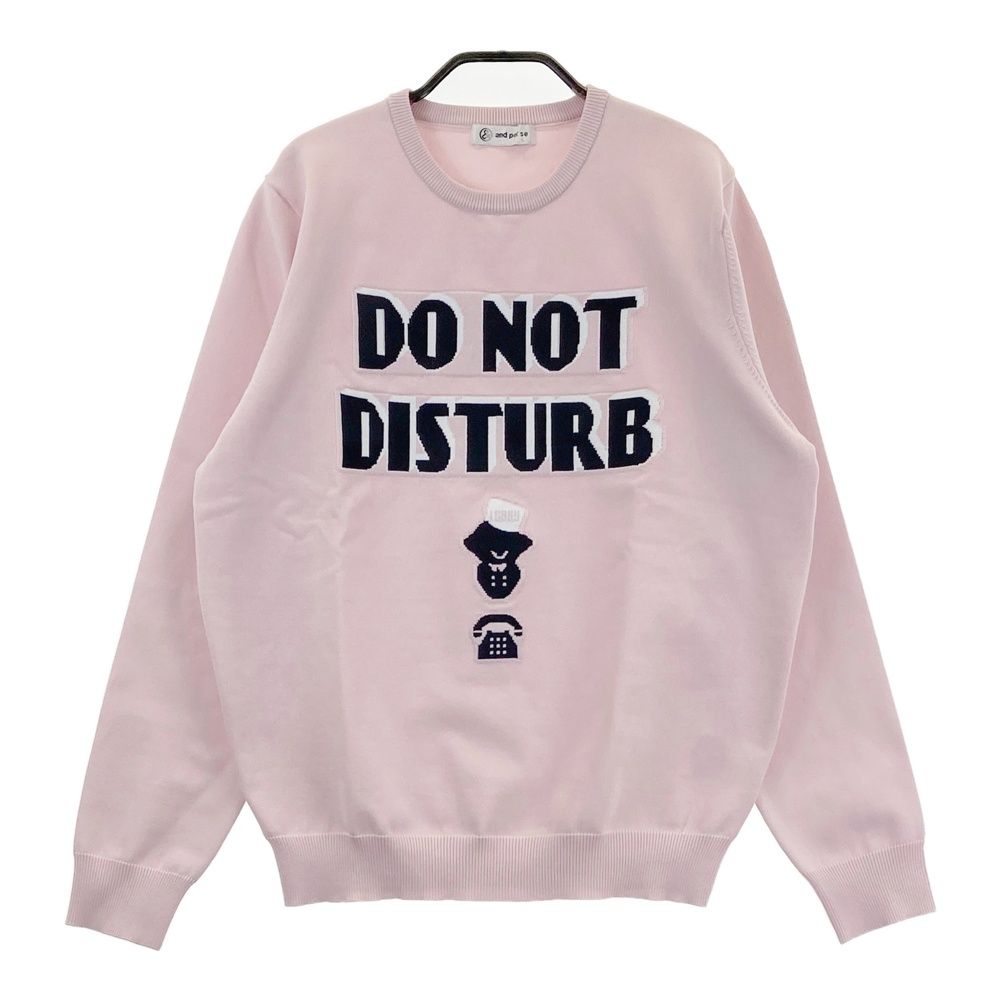 サイズ L AND PER SE アンパスィ モデル 長袖ニットセーター ピンク系 240101559125 ゴルフウェア レディース ストスト