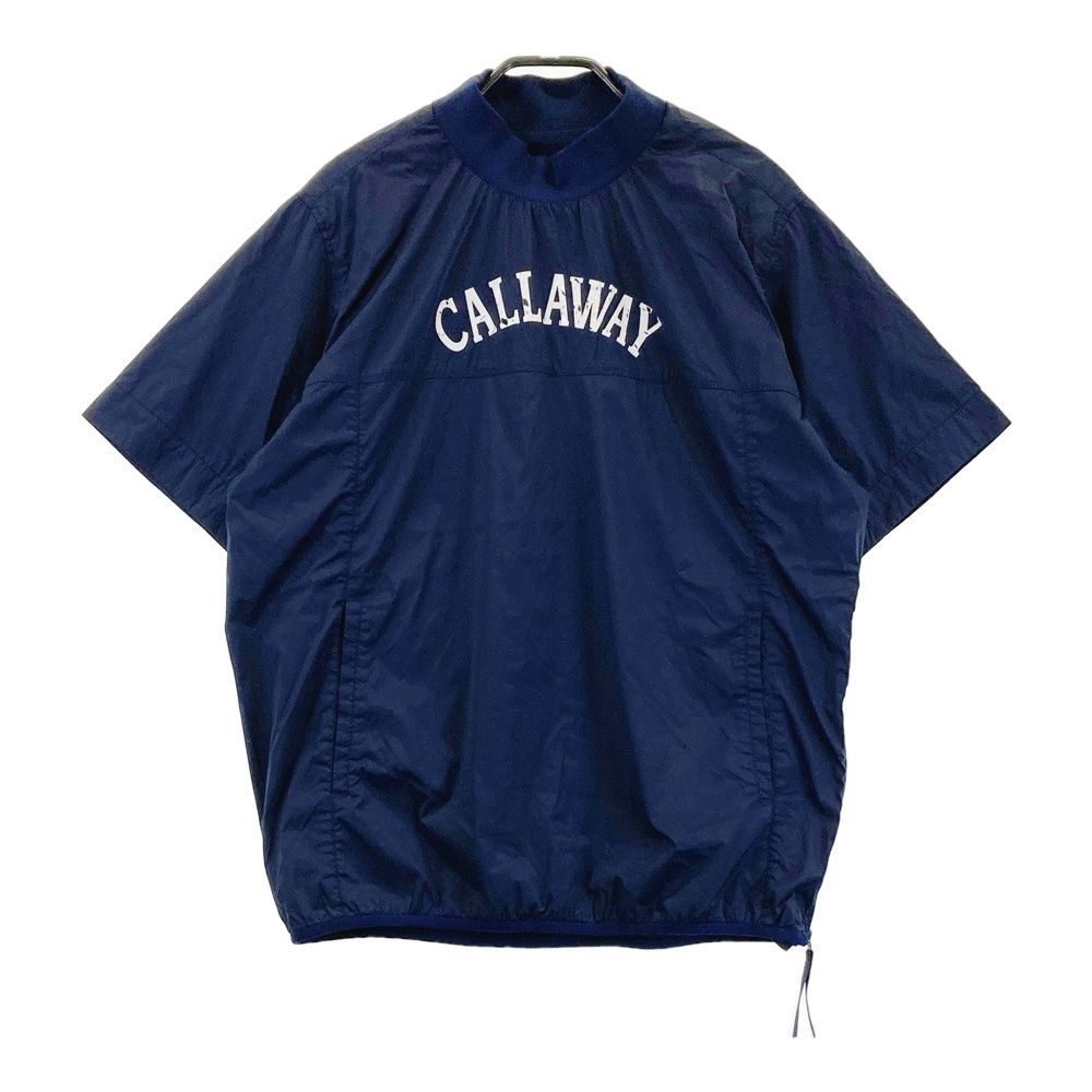 サイズ：L CALLAWAY キャロウェイ 2023年モデル 半袖ブルゾン  ネイビー系 [241003000548] ゴルフウェア メンズ ストスト