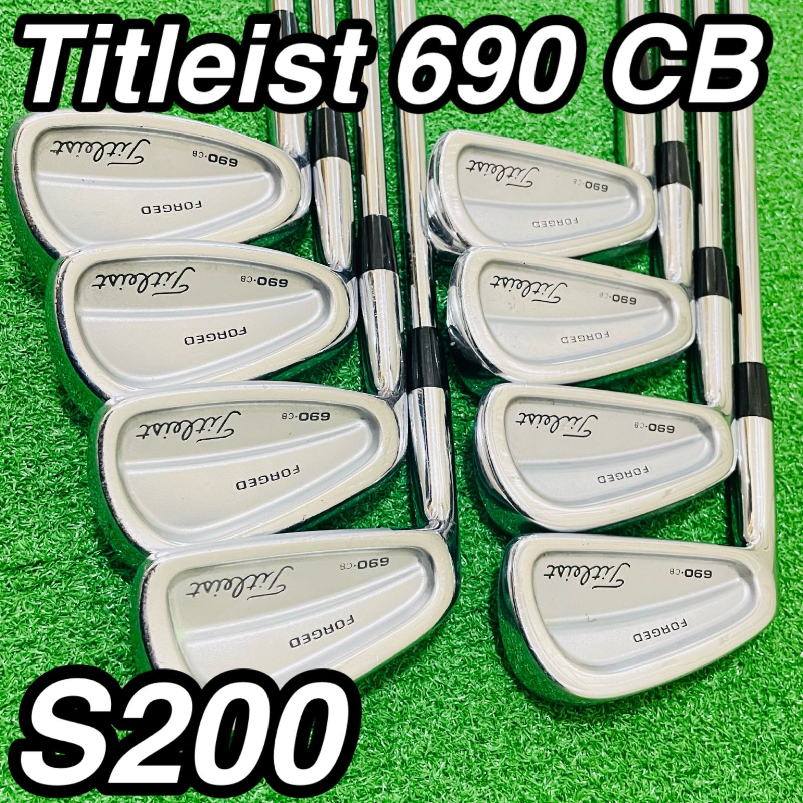 9278 Titleist 690 CB タイトリスト レフティ 左利き アイアン8本セット Dynamic G ダイナミックゴールド S200 3.4.5.6.7.8.9.P