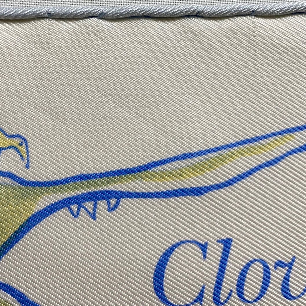 エルメス カレ45 CLOVIS LE CROCODILE シルクスカーフ クロコダイルの