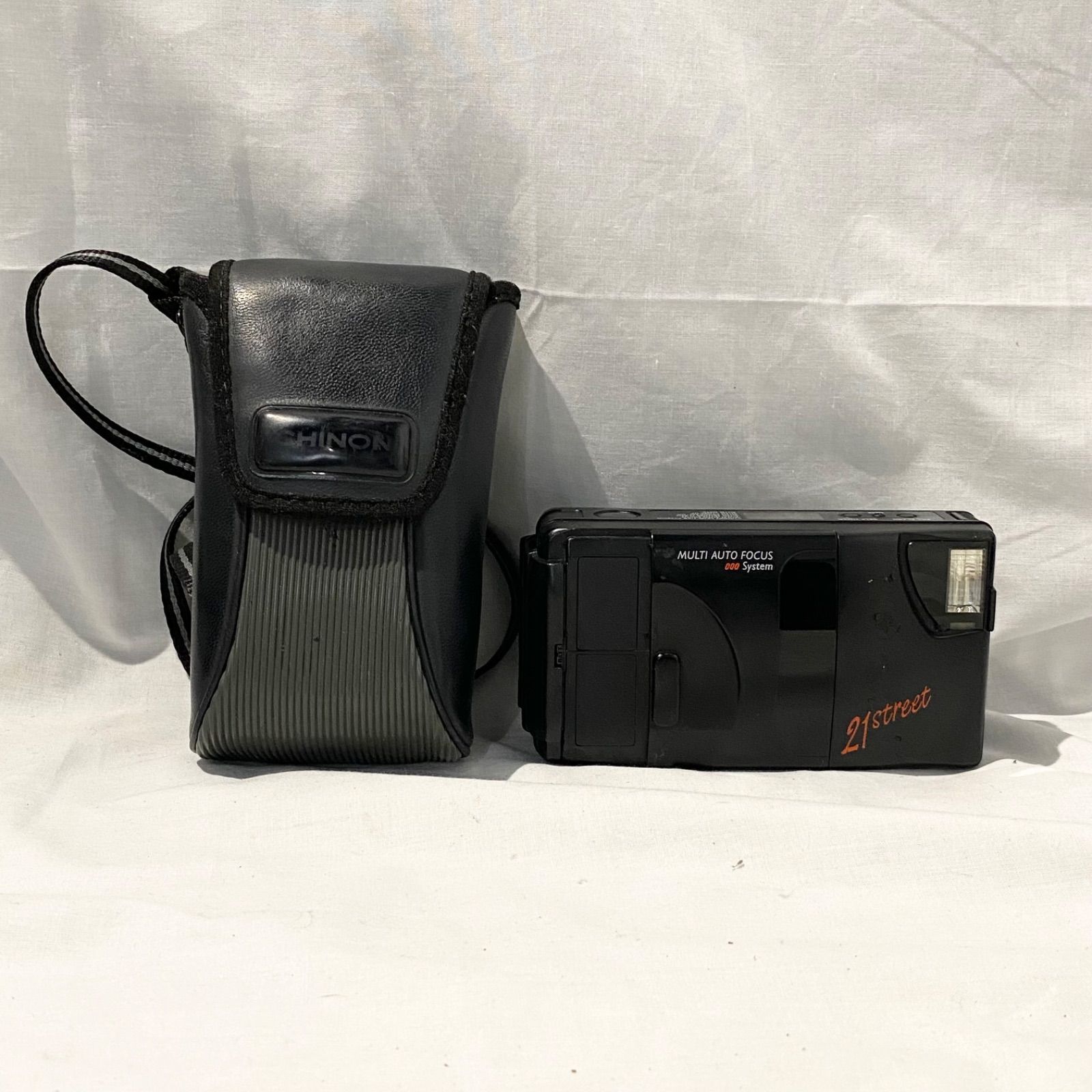 【撮影済み】CHINON 21street コンパクトフィルムカメラ 動作未確認 Chinon チノン 21street 21ストリート コンパクトフィルム