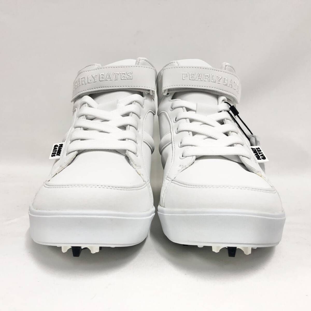 新品 未使用 パーリーゲイツ ミドルカット ゴルフシューズ ホワイト