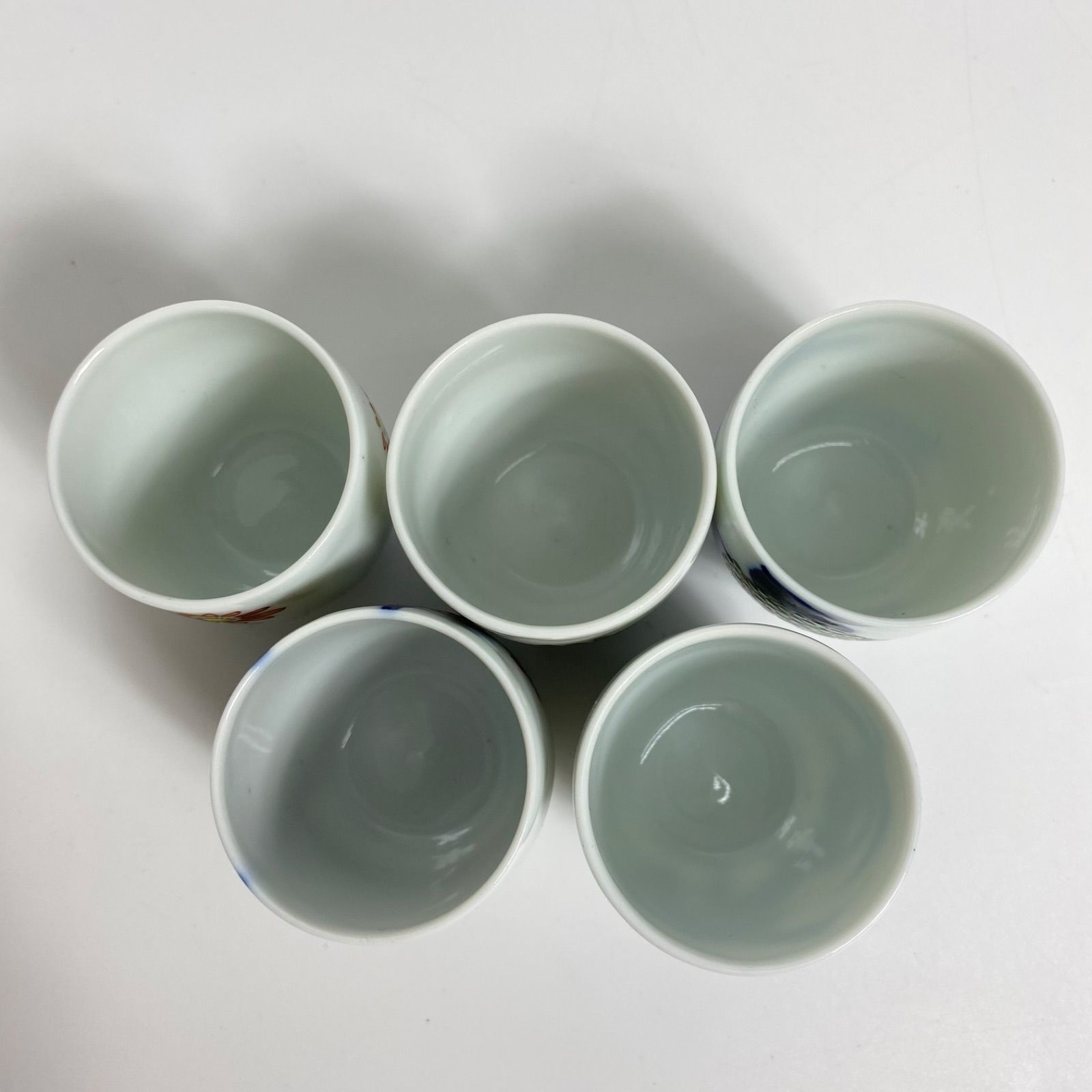 渋草焼 芳国舎 色絵 茶呑 5客揃 花文 手描き 飛騨高山 伝統工芸 渋草焼 芳国舎 色絵 茶呑 5客揃 花文 手描き 飛騨高山 伝統工芸