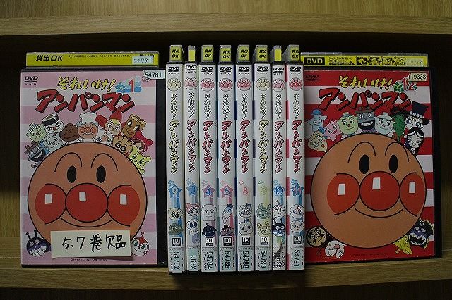 DVD それいけ!アンパンマン '05 1～12巻(5、7巻欠品) 計10本set