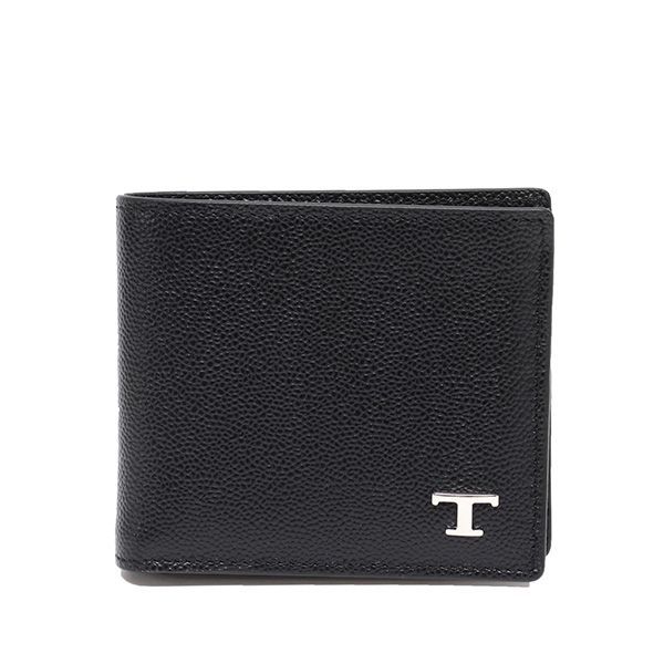 25 AWモデル トッズ TOD S Tタイムレス 二つ折りレザー財布 ブラック UGA B 999 2025-26 AW m-wallet
