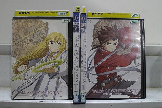 DVD テイルズ オブ シンフォニア THE ANIMATION 全4巻 ※ケース無し発送