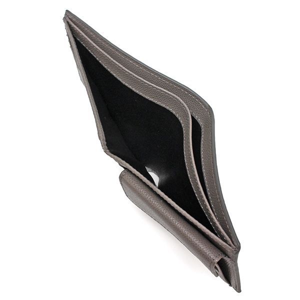 25 AWモデル トッズ TOD S Tタイムレス 二つ折りレザー財布 グレー UGA B 413 2025 26 AW m wallet ワイドデニム きれいめ