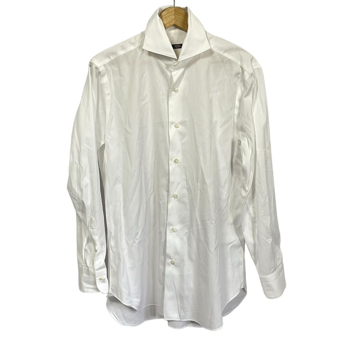 BARBA バルバ 長袖シャツ サイズ40 M メンズ 白