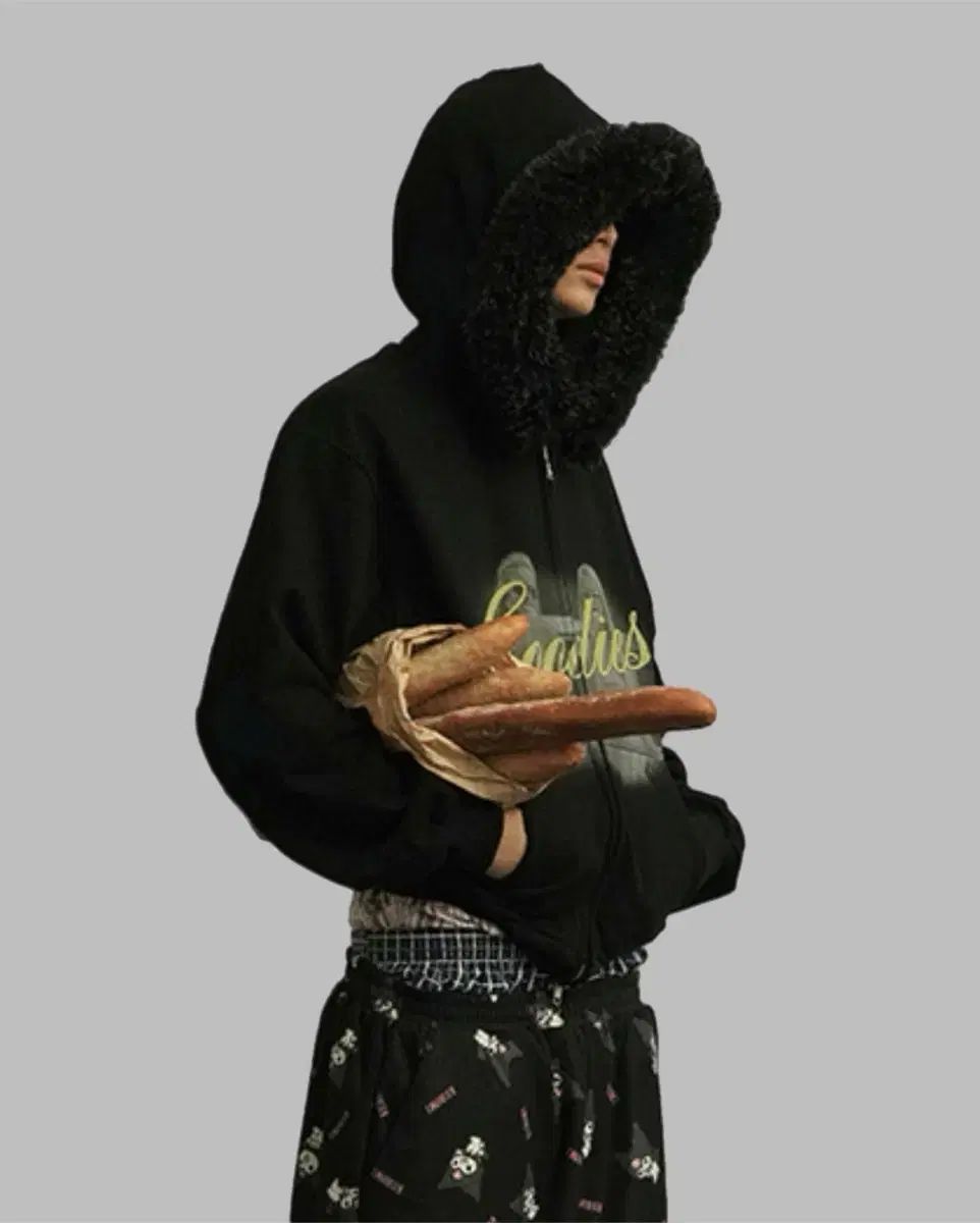 Grailz ツーウェイジップアップ 起毛 ファーWHOフーディー