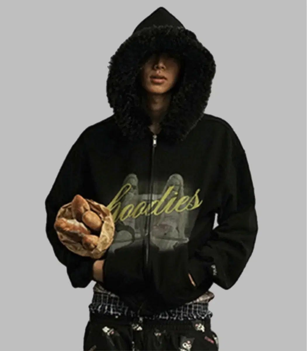 Grailz ツーウェイジップアップ 起毛 ファーWHOフーディー