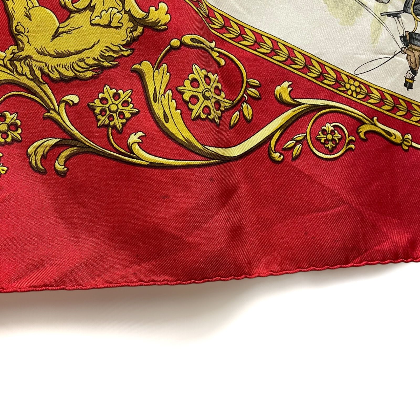 エルメス カレ90 LA PROMENADE DE LONGCHAMPS シルクスカーフ