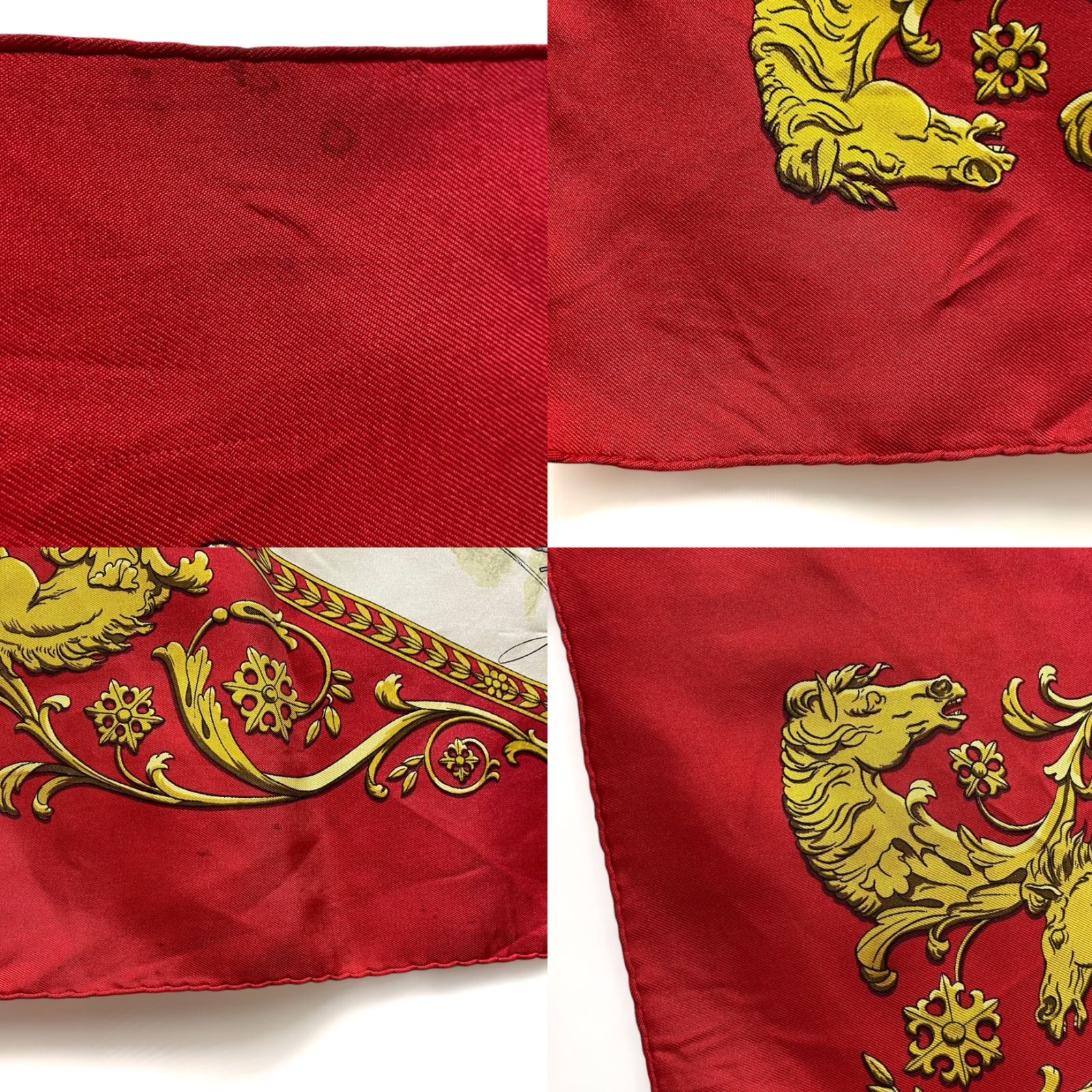 エルメス カレ90 LA PROMENADE DE LONGCHAMPS シルクスカーフ