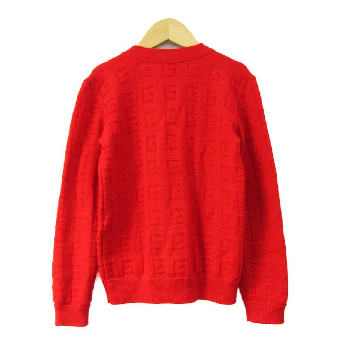 グッチ カーディガン G柄 イタリア製 トップス 女の子 キッズ 男の子用 6 Yサイズ レッド GUCCI