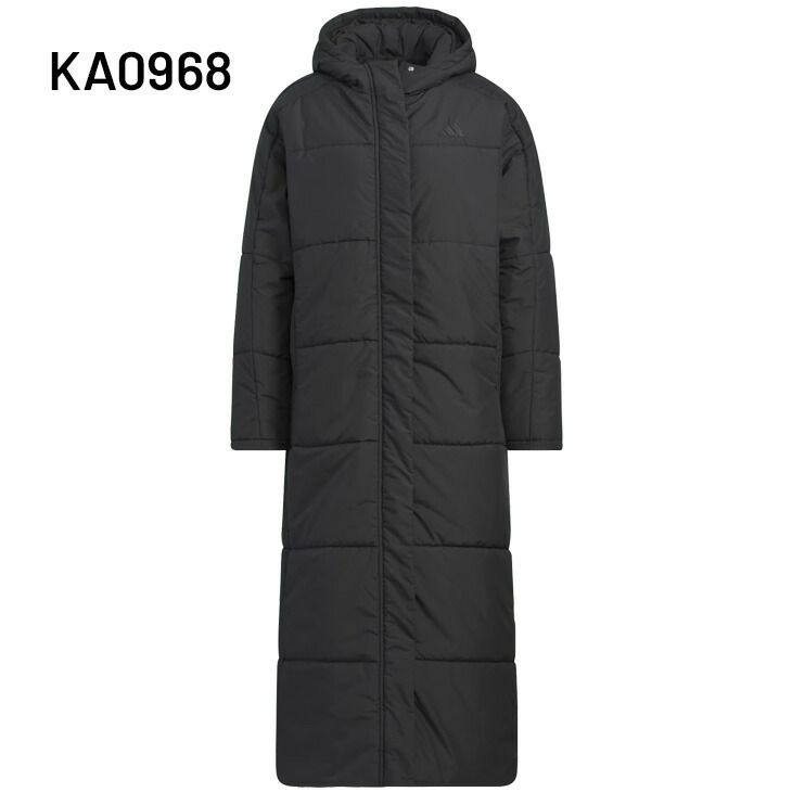 アディダス 中綿コート レディース adidas MH スーパーロング パデッドコート コート フード付き 中わた アウター 超ロング丈 無地 ベンチコート スポーツウェア 厳 服 SX 613