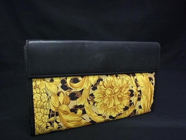 ピ*ノ様 GIANNI VERSACE ジャンニヴェルサーチ 長財布 本革レザー ピ