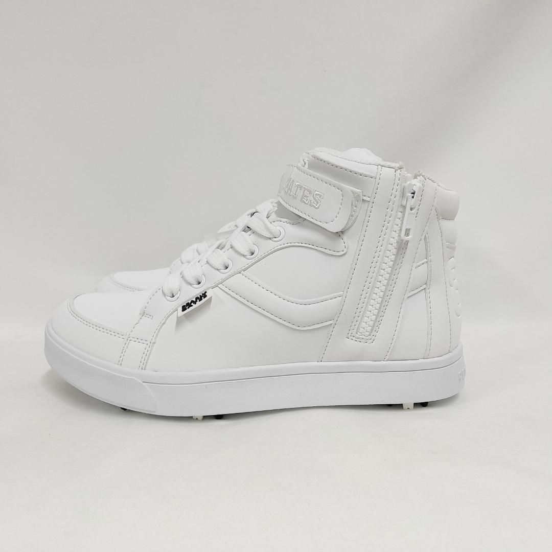 新品 未使用 パーリーゲイツ ミドルカット ゴルフシューズ ホワイト