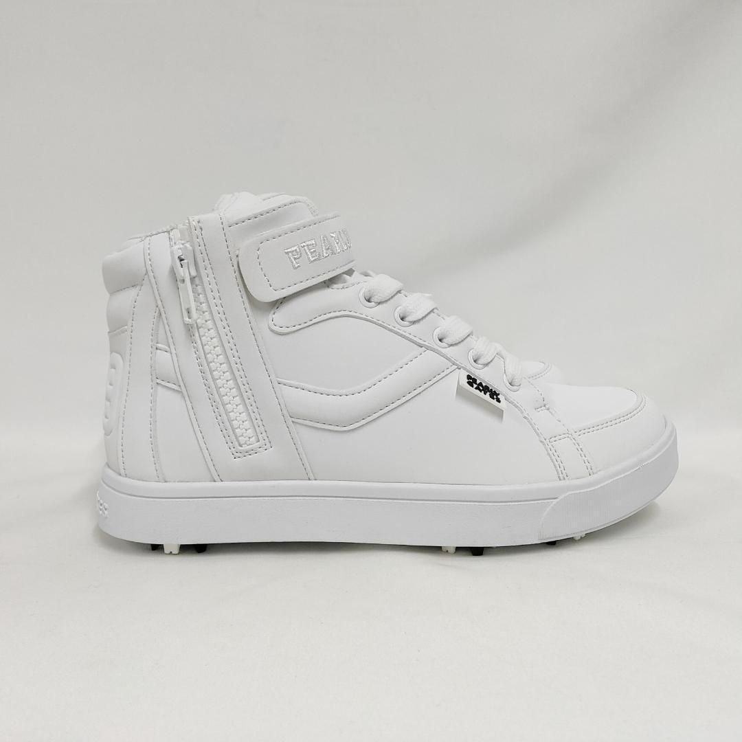 新品 未使用 パーリーゲイツ ミドルカット ゴルフシューズ ホワイト