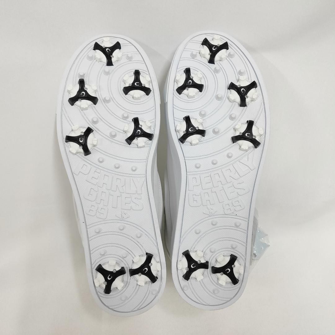 新品 未使用 パーリーゲイツ ミドルカット ゴルフシューズ ホワイト