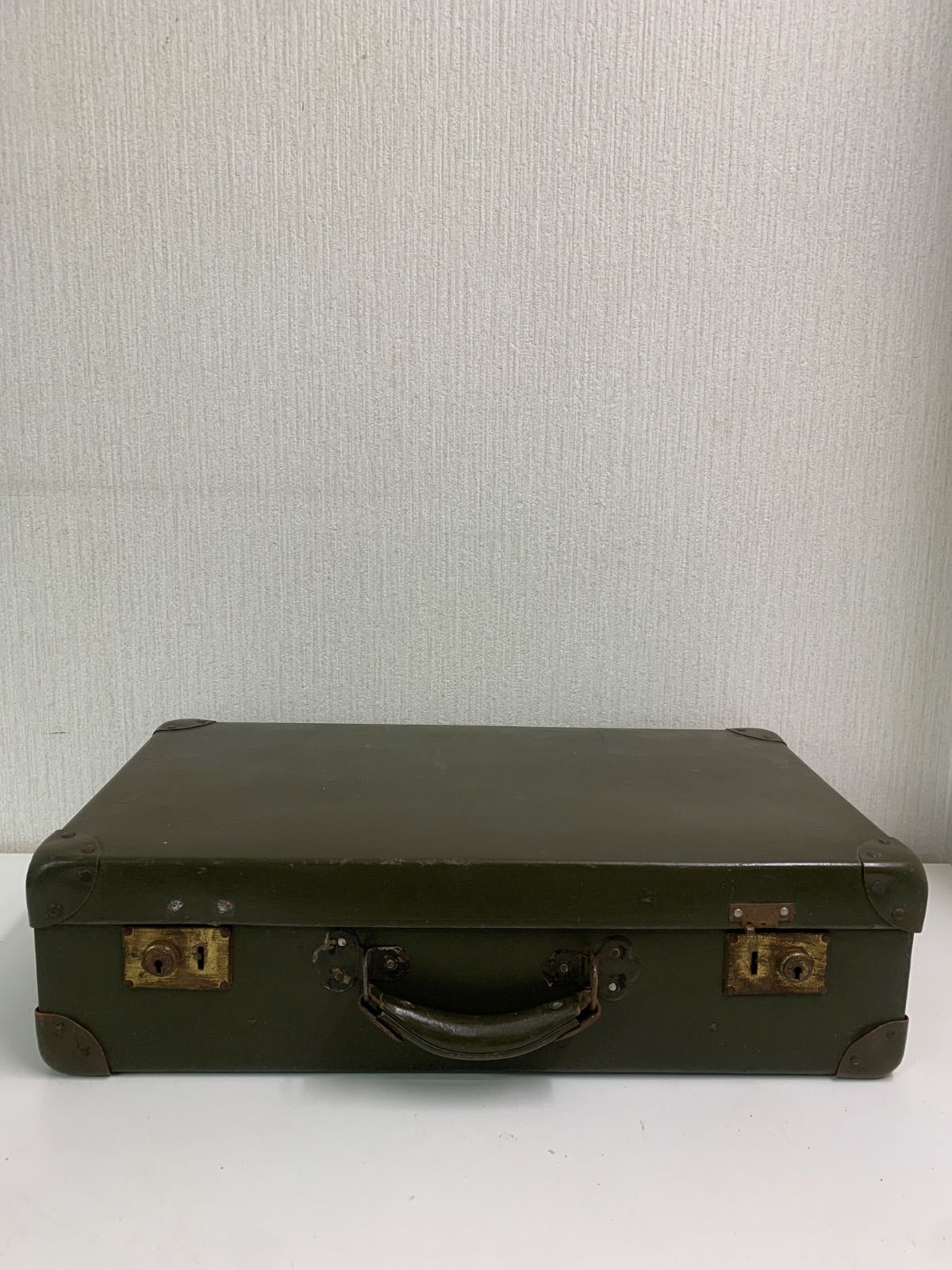 フォロー割対象商品】ヴィンテージ ダークグリーン 大型トランク