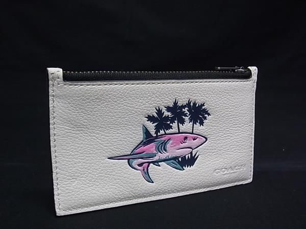 □極美品□ COACH コーチ レザー シャーク サメ コインケース 小銭入れ