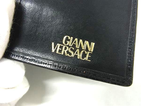 GIANNI VERSACE ジャンニ ヴェルサーチ レザー 二つ折り 長財布  