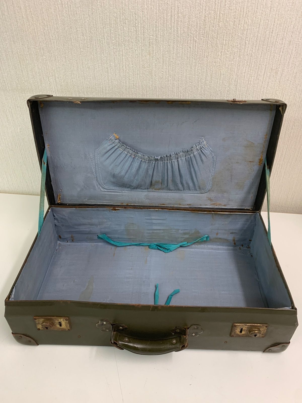 フォロー割対象商品】ヴィンテージ ダークグリーン 大型トランク