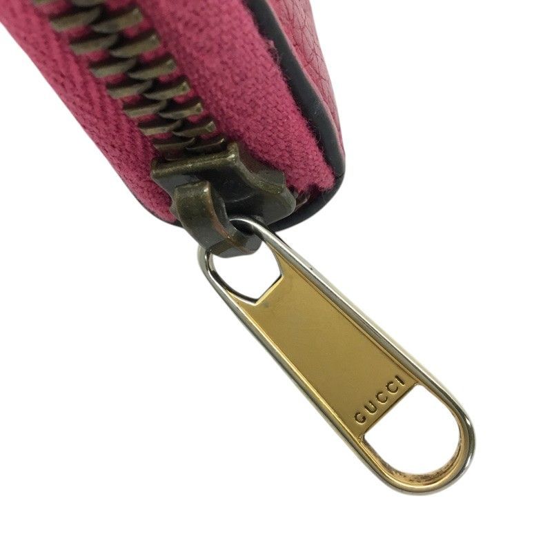  GUCCI グッチ コインケース カードケース 496319 コンパクト財布 レザー ピンク 品 -B 質屋 か ｎ コインケース 小銭入れ 小物