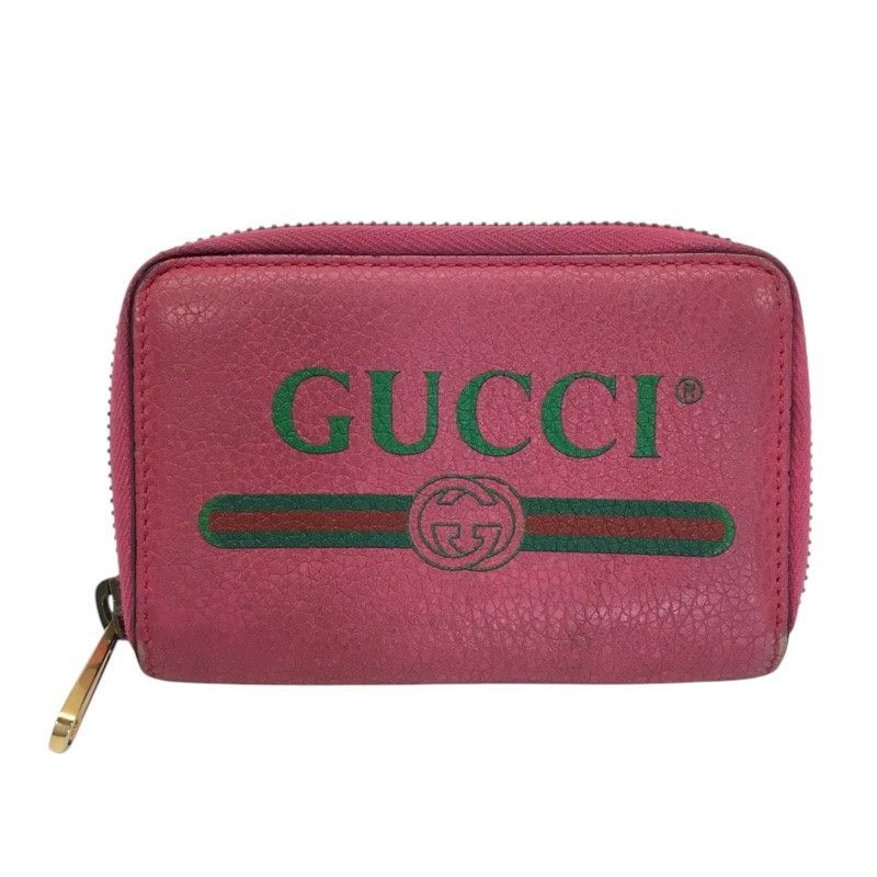 GUCCI グッチ コインケース カードケース 496319 コンパクト財布 レザー ピンク 品 -B 質屋 かんてい局那覇店 ｎ3101561927300076