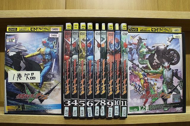 DVD 仮面ライダーW ダブル 2～12巻 1巻 計11本set ケース無し発送 レンタル落ち ZX1013