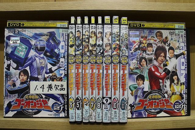 炎神戦隊　ゴーオンジャー DVD 全12巻+関連4本　合計16本セット Amazon.co.jp: 炎神戦隊ゴーオンジャー DVD全12巻セット: DVD