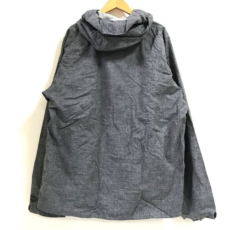 Columbia コロンビア ストーム ノーマッド ジャケット PM5839 メンズ Lサイズ グレー 古着 アウトドア 収納袋付き TA3593