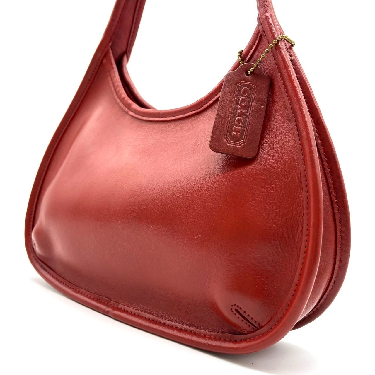 コーチ　オールドコーチ　エルゴ　赤 レザー ショルダーバッグ ✨良品✨ OLDCOACH オールドコーチ エルゴ ハンドバッグ トートバッグ
