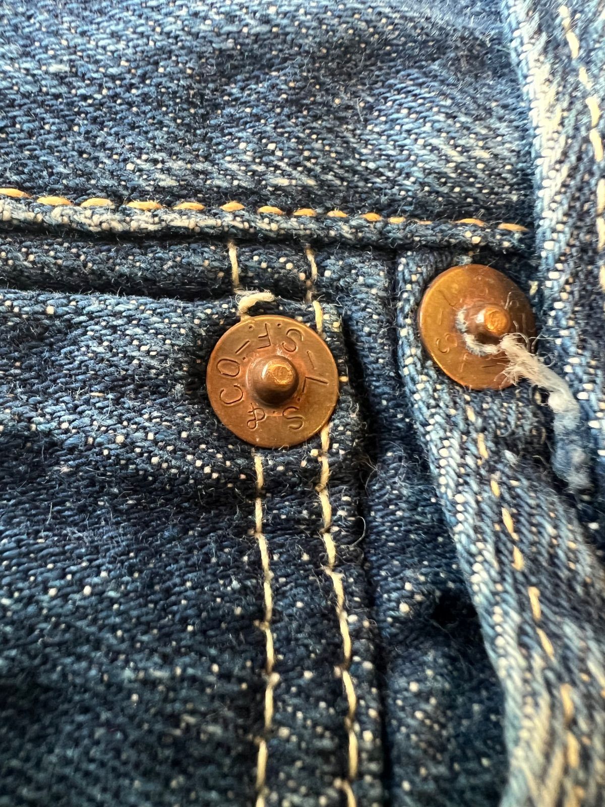 【レア品キッズ】LEVI'S 50年代 Vintage 503ZXX スペシャル/ 片面タブ】50's Levi's 503ZXX 47モデル 革パッチ AGE0