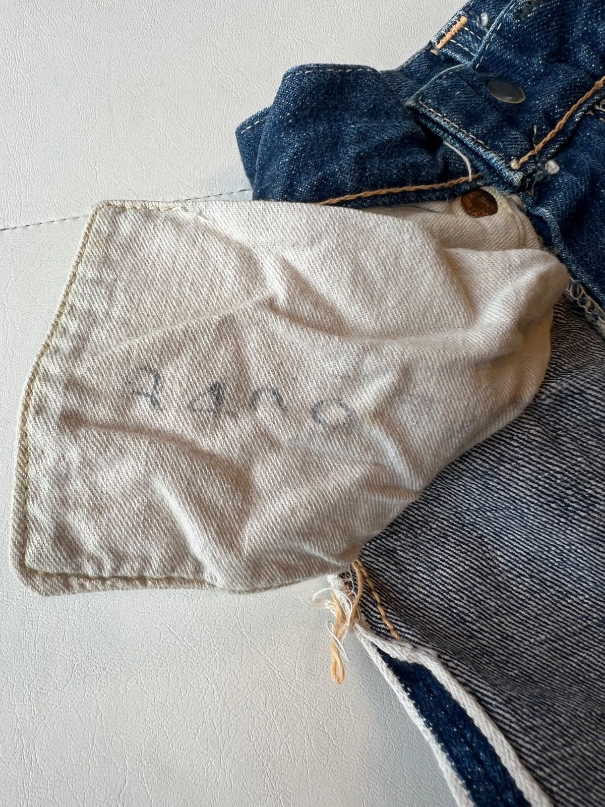 スペシャル/ 片面タブ】50's Levi's 503ZXX 47モデル 革パッチ AGE0