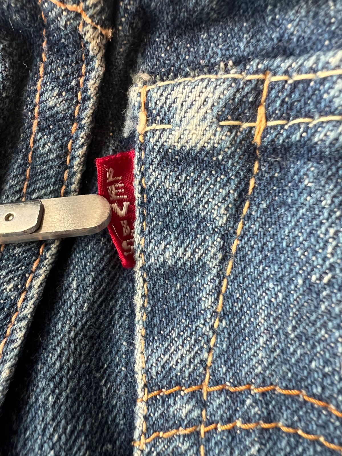 スペシャル/ 片面タブ】50's Levi's 503ZXX 47モデル 革パッチ AGE0