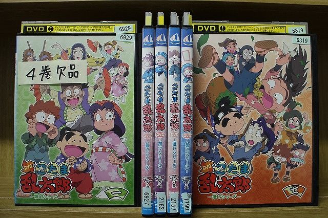 DVD 忍たま乱太郎 第17シリーズ 1~7巻 4巻 6本セット ケース無し発送 レンタル落ち ZX1094