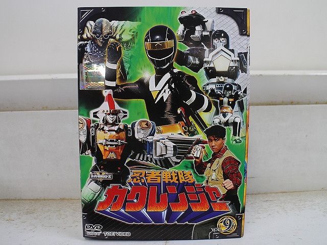 DVD 忍者戦隊カクレンジャー 1~9巻セット 未完 ケース無し発送 レンタル落ち ZX1142