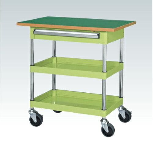 5営業日で発送 サカエ CSパールワゴン中量タイプ 引出し 天板付 グリーン CSP-7572ATFSE 2229854